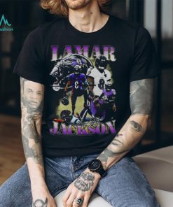 Lamar Jackson Baltimore Ravens Football Signature Vintage 2024 Shirt