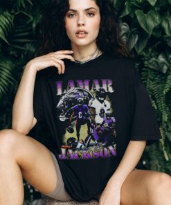 Lamar Jackson Baltimore Ravens Football Signature Vintage 2024 Shirt