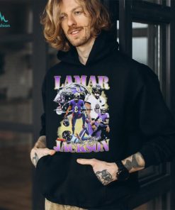 Lamar Jackson Baltimore Ravens signature t shirt