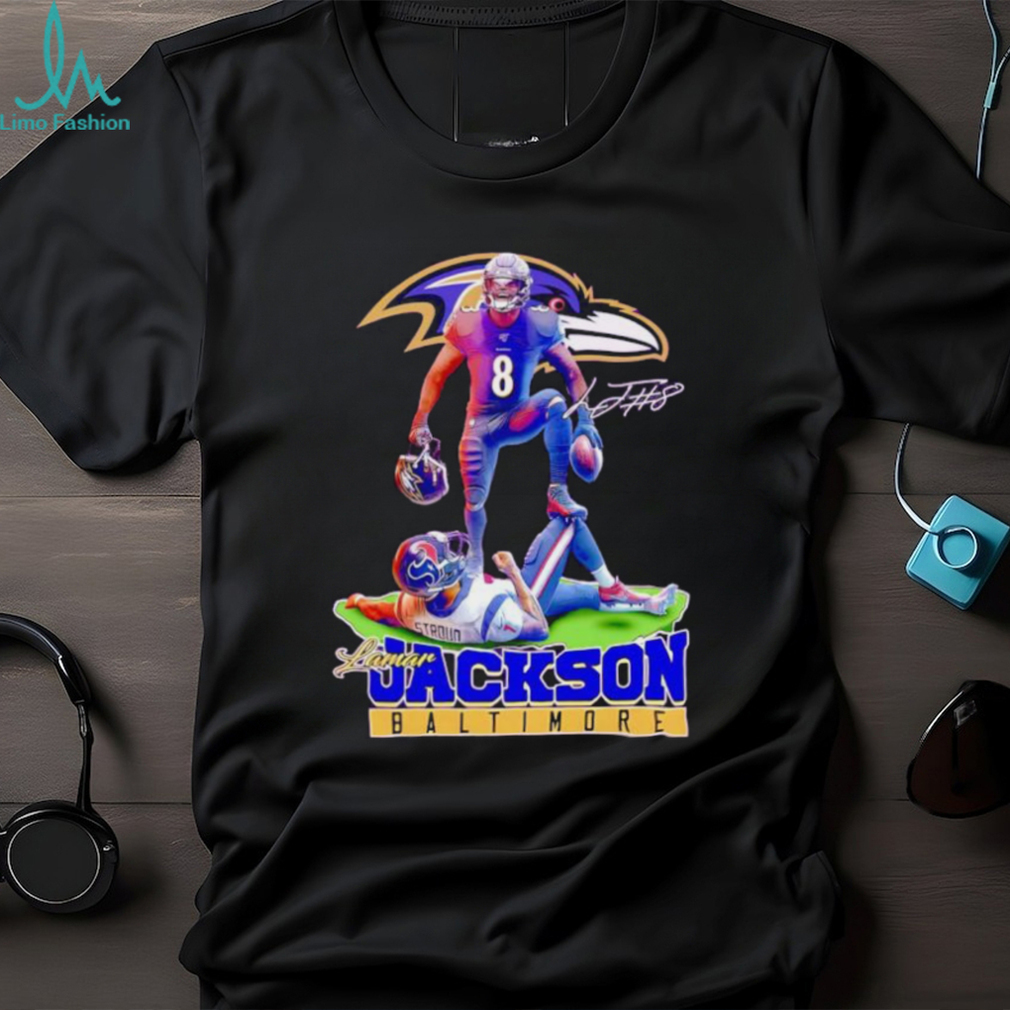 Lamar Jackson Baltimore stomp on CJ Stroud shirt Lamar Jackson Baltimore stomp on CJ Stroud shirt