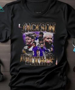 Lamar Jackson OBJ Odell Beckham Jr Baltimore Football Shirt, American Sport shirt