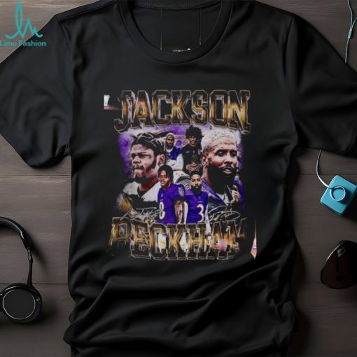 Lamar Jackson OBJ Odell Beckham Jr Baltimore Football Shirt, American Sport shirt