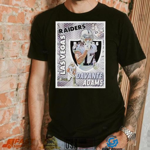 Las Vegas Raiders Davante Adams card shirt