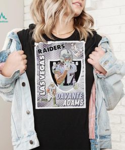 Las Vegas Raiders Davante Adams card shirt