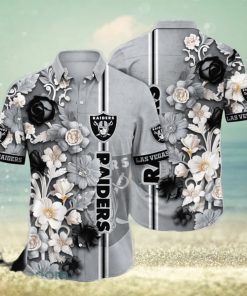 Las Vegas Raiders Hawaii Shirt Flower Aloha Football Team Summer Gift