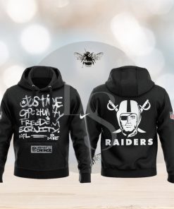 Las Vegas Raiders NFL Justice Opportunity Equity Freedom Hoodie 3D