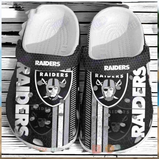 Las Vegas Raiders Nfl Crocs Clog Shoes Gift