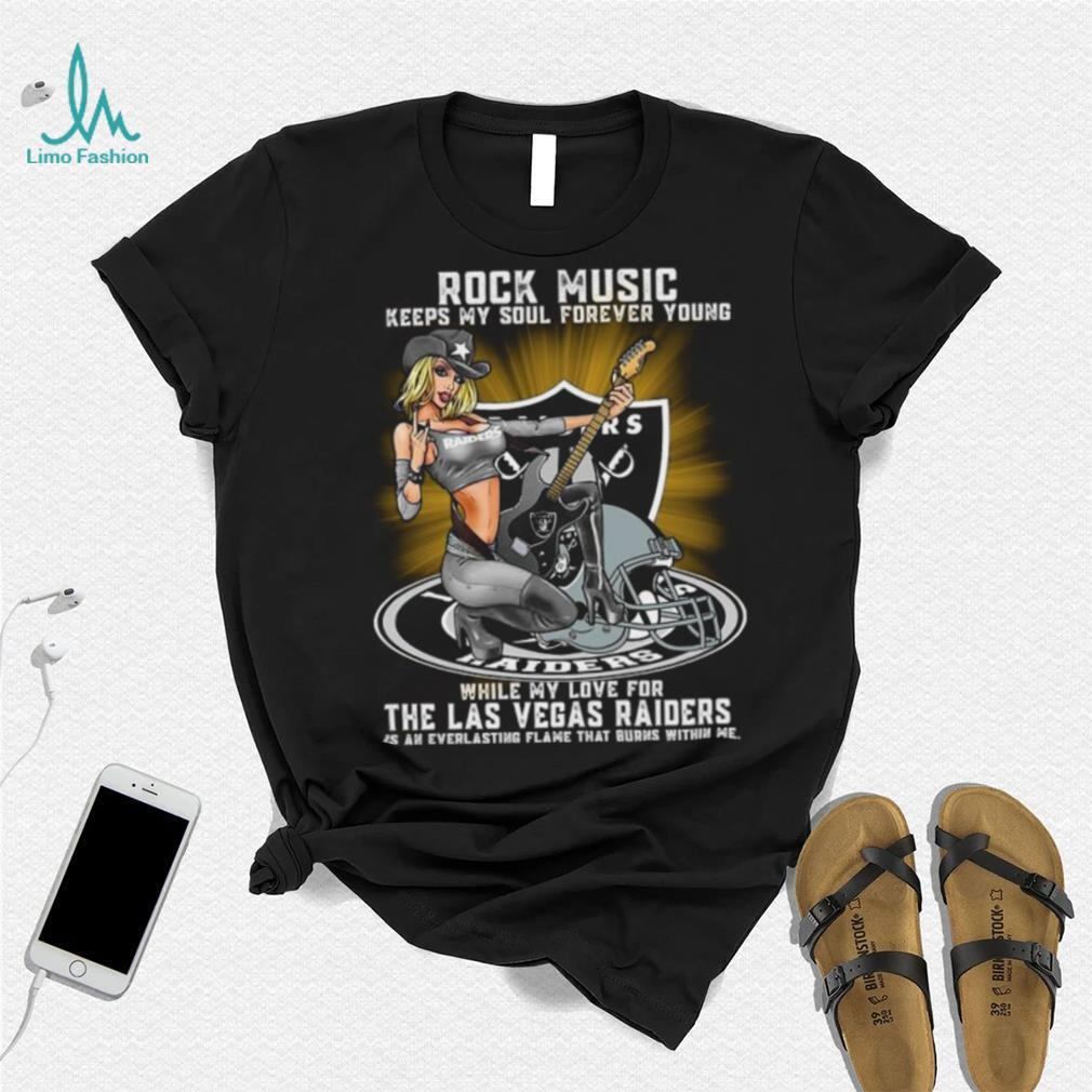 Las Vegas Raiders rock music keep my soul forever young shirt Las Vegas Raiders rock music keep my soul forever young shirt