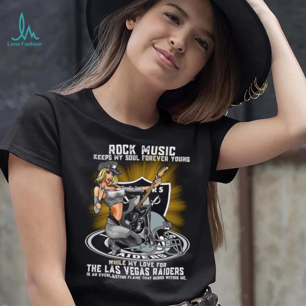 Las Vegas Raiders rock music keep my soul forever young shirt Las Vegas Raiders rock music keep my soul forever young shirt