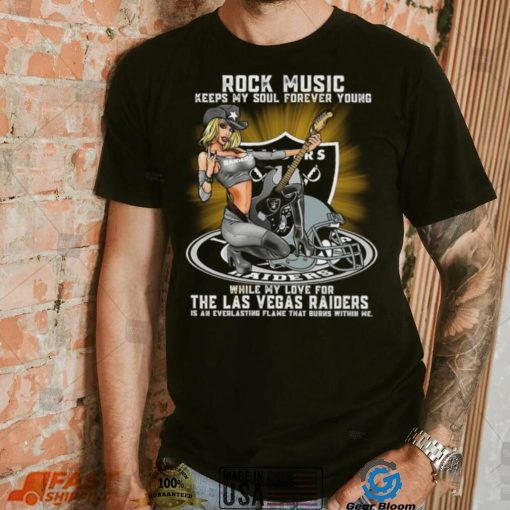 Las Vegas Raiders rock music keep my soul forever young shirt