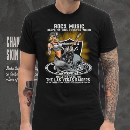 Las Vegas Raiders rock music keep my soul forever young shirt