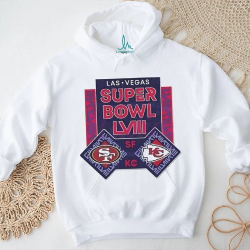 Las Vegas Super Bowl LVIII 49ers vs Chiefs Football Shirt