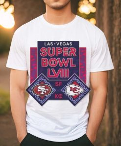 Las Vegas Super Bowl LVIII 49ers vs Chiefs Football Shirt