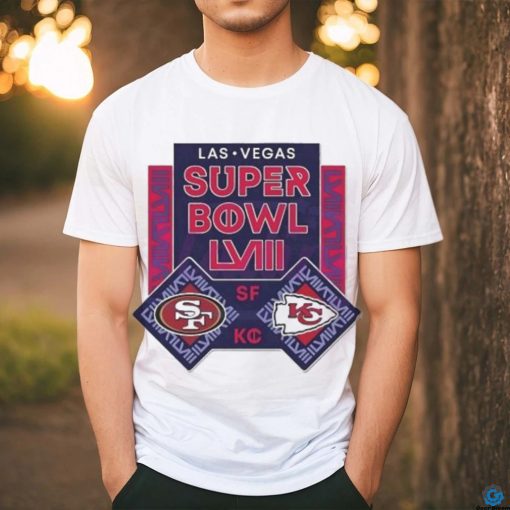 Las Vegas Super Bowl LVIII 49ers vs Chiefs Football Shirt