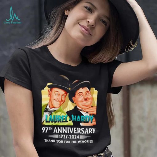 Laurel and Hardy 97th anniversary 1927 2024 thank you for the memories shirt