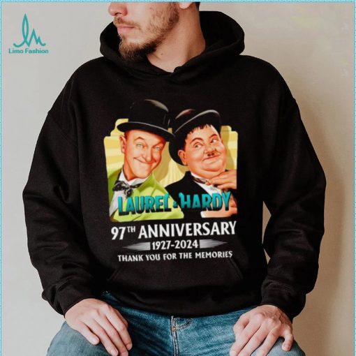 Laurel and Hardy 97th anniversary 1927 2024 thank you for the memories shirt