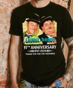 Laurel and Hardy 97th anniversary 1927 2024 thank you for the memories shirt