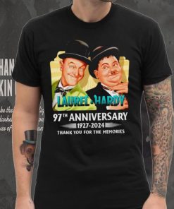 Laurel and Hardy 97th anniversary 1927 2024 thank you for the memories shirt