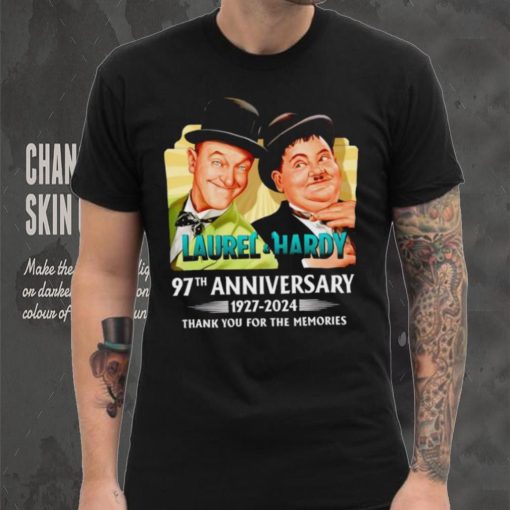 Laurel and Hardy 97th anniversary 1927 2024 thank you for the memories shirt