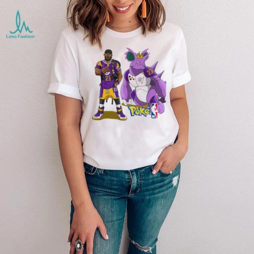 LeBron James Los Angeles Lakers Nidoking PokexBasketball shirt