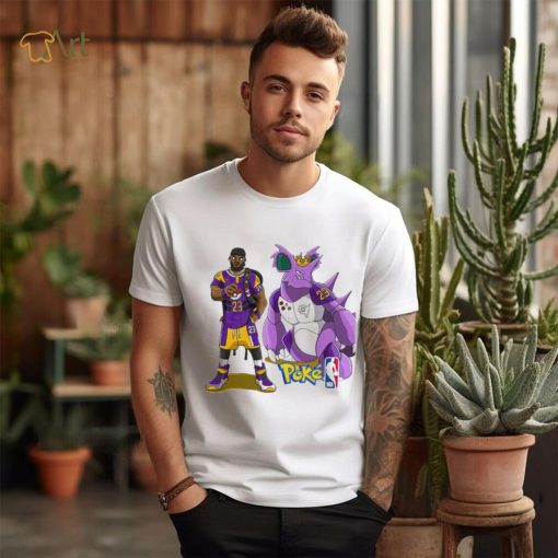 LeBron James Los Angeles Lakers Nidoking PokexBasketball shirt