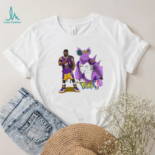 LeBron James Los Angeles Lakers Nidoking PokexBasketball shirt