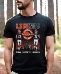 Legends Frank Ryan And Jim Brown Cleveland Browns Thank You For The Memories Signatures Shirt, hoodie, sweater, long sleeve and tank top Legends Frank Ryan And Jim Brown Cleveland Browns Thank You For The Memories Signatures Shirt