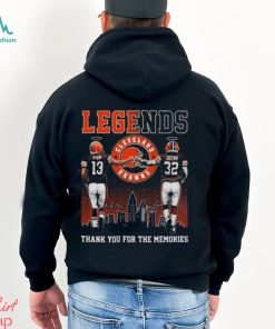 Legends Frank Ryan And Jim Brown Cleveland Browns Thank You For The Memories Signatures Shirt, hoodie, sweater, long sleeve and tank top Legends Frank Ryan And Jim Brown Cleveland Browns Thank You For The Memories Signatures Shirt