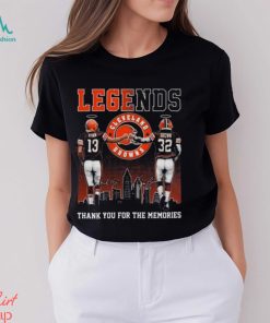 Legends Frank Ryan And Jim Brown Cleveland Browns Thank You For The Memories Signatures Shirt, hoodie, sweater, long sleeve and tank top Legends Frank Ryan And Jim Brown Cleveland Browns Thank You For The Memories Signatures Shirt