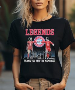 Legends Franz Beckenbauer And Gerd Müller Fc Bayern Munchen Thank You For The Memories Signature Shirt