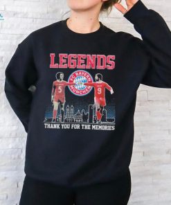 Legends Franz Beckenbauer And Gerd Müller Fc Bayern Munchen Thank You For The Memories Signature Shirt