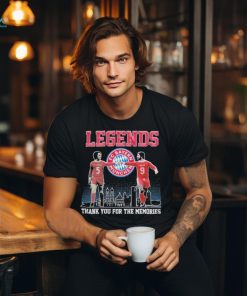 Legends Franz Beckenbauer And Gerd Müller Fc Bayern Munchen Thank You For The Memories Signature Shirt