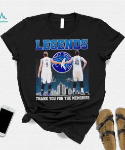Legends Ricky Rubio Kevin Love thank you for the memories shirt