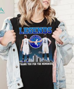 Legends Ricky Rubio Kevin Love thank you for the memories shirt