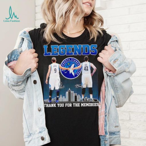 Legends Ricky Rubio Kevin Love thank you for the memories shirt