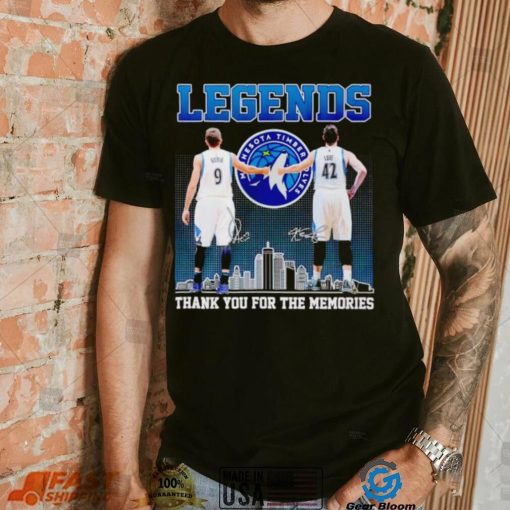 Legends Ricky Rubio Kevin Love thank you for the memories shirt