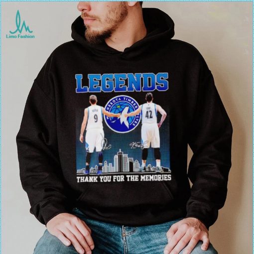 Legends Ricky Rubio Kevin Love thank you for the memories shirt