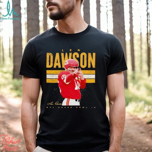 Len Dawson Kansas City Chiefs signature shirt