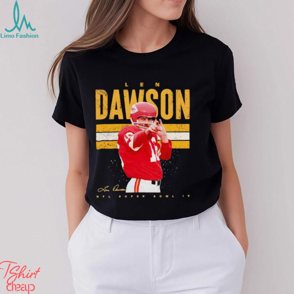 Len Dawson Kansas City Chiefs signature shirt Len Dawson Kansas City Chiefs signature shirt