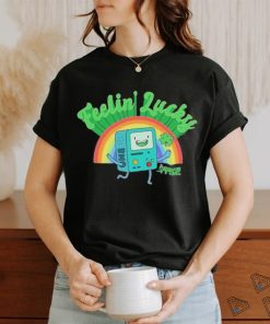 Leprechaun BMO Adventure Time feelin lucky shirt