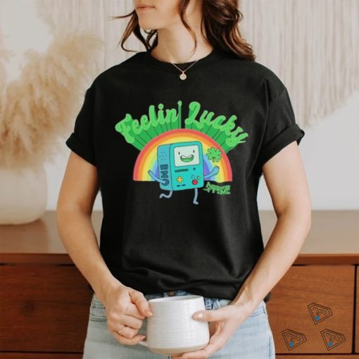 Leprechaun BMO Adventure Time feelin lucky shirt