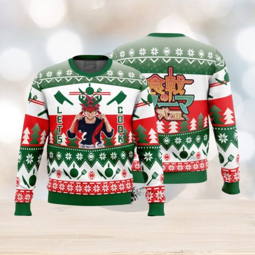 Let’s Cook Food Wars Ugly Christmas Sweater