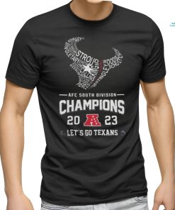 Let’s go texans AFC south Division champs 2023 logo T Shirt