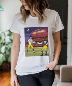 Levi’s stadium 49ers advance Green Bay Packers Jordan Love and Aaron Rodgers shirt