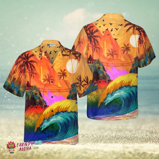 Lgbt Sunset Hawaiian Shirt Hawaiian Shirt