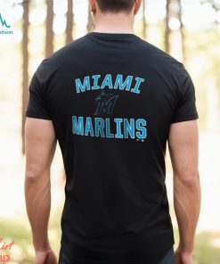 Licensed MLB Men’s Black Miami Marlins Victory Arch T Shirt