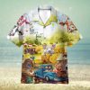 Colorful Art Playing Golf 3D Hawaiian Shirt Holiday Gift