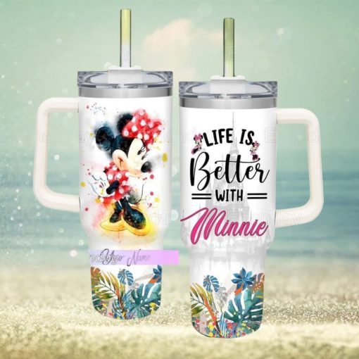 Life Is Better With Minnie Tumbler, Minnie Mouse 40oz Tumbler