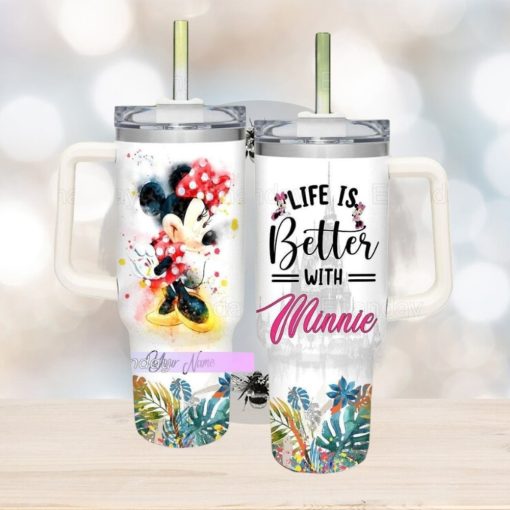 Life Is Better With Minnie Tumbler, Minnie Mouse 40oz Tumbler