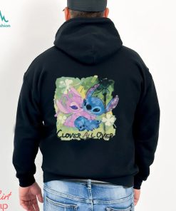 Lilo and stitch mad engine youth clover all over st. paddy’s day graphic 2024 shirt